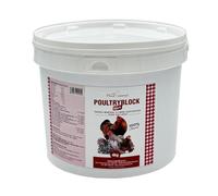 Poultry Block - Bloque de Alimento para Gallinas Rico en Calcio, Vitaminas y Cereales para el Bienestar Animal y Producción Optima.