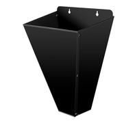 Poultry Cone, Butchering Cone, Processing Funnel, Flat Back Steel Frame, Strong Duty Restraint Tool, Ideal for Farm Slaughter Use, Size 13.9 Inches, Black Color, 1 Piece