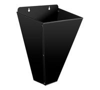 Poultry Cone, Butchering Cone, Processing Funnel, Flat Back Steel Frame, Strong Duty Restraint Tool, Ideal for Farm Slaughter Use, Size 13.9 Inches, Black Color, 1 Piece