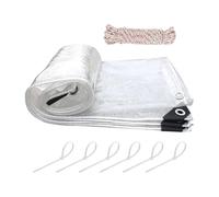 Poultry Coop Cover - 2x3m Transparent Waterproof Tarp, Insulated Chicken House Enclosure with Cords | Rain & Snowproof Film for Outdoor Chicken Pens, Garden, Porch, Backyard, Small Farm, Winter Use