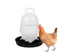 Poultry Drinker, Chicken Water Feeder, 4.53x5.91 Inches Farm Cup with Automatic Flow, Sturdy Reservoir, Feeding Supply with Style, Duck Goose for Livestock Coop