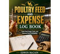 Poultry Feed and Expense Log Book: Feed Usage, Cost Tracking & Profit Management for Poultry Farmers - Weekly & Monthly Summary Journal