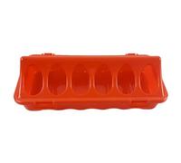 Poultry Feeder - PP 20x9x6.5cm / 30x10x6.5cm | Chicken Coop Feeding Tray with Holes | Durable Bird Feeder For Ducks Pigeons Indoor Outdoor Farms Home Use Content Is Allowed.
