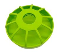 Poultry Feeder - Round Spill Proof Non Slip Feeding for Cage Birds | Large Capacity Bowl with Easy Cleaning, Stable Placement, Portable Style & Functional Supply for Cockatiel, Parakeet, Parrot, Pigeo