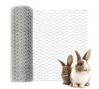 Poultry Netting Chicken Wire Fence - Heavy Duty Hexagonal Roll, Floral Barrier for Craft and Garden | Rabbit Fence for Pet, Animal, Duck Coop, Tree Protection, Compost Bin, Balcony, Backyard, Flower B
