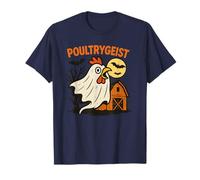 Poultrygeist Funny Chicken Ghost Halloween Pun Design Camiseta