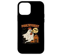 Poultrygeist Funny Chicken Ghost Halloween Pun Design Carcasa para iPhone 12 Mini