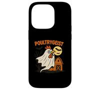 Poultrygeist Funny Chicken Ghost Halloween Pun Design Carcasa para iPhone 14 Pro