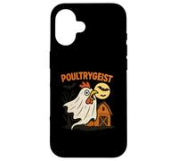 Poultrygeist Funny Chicken Ghost Halloween Pun Design Carcasa para iPhone 16