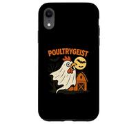 Poultrygeist Funny Chicken Ghost Halloween Pun Design Carcasa para iPhone XR