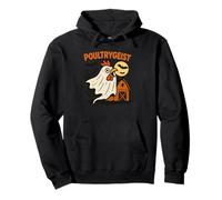 Poultrygeist Funny Chicken Ghost Halloween Pun Design Sudadera con Capucha