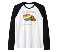 Pound Puppies Pride Everyone Belongs Retro Logo Camiseta Manga Raglan