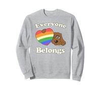 Pound Puppies Pride Everyone Belongs Retro Logo Sudadera