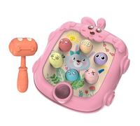 Pounding Toy for Kids, PK Mode interactive Bunny Hammer Toy, Toddler Sensory Learning Doll for Fine Motor Skill Development & Engaging Play, 5,1 x 2,67 in