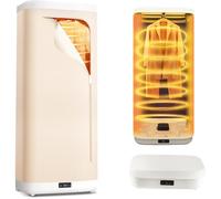 Pounjsd 1000W Secadora Portátil, Secadora de Ropa Eléctrica, Minisecadora de ropa, calefacción PTC e indicador LED con temporizador de 0 - 5H, esterilización UV, para Dormitorios, Apartamentos