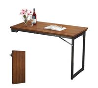Pounjsd Mesa Plegable Pared, mesas abatibles, Escritorio Pared Plegable, Tablero Plegable Cocina, Oficina en Casa, Comedor, Cuarto de Lavado, Cocina, Bar, 100×60×75cm