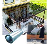 Pounjsd Placas de Policarbonato Transparentes, plancha policarbonato,Resistente UV Paneles para Tejado, Láminas de Repuesto para Exterior, para Techos, Terraza,Jardín,Hojas De Invernadero,Marquesina