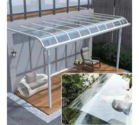 Pounjsd Placas de Policarbonato Transparentes, plancha policarbonato,Resistente UV Paneles para Tejado, Láminas de Repuesto para Exterior, para Techos, Terraza,Jardín,Hojas De Invernadero,Marquesina