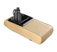 Poupangke Acostumbres del coche Cubierta protectora de la caja, refuerzo cubierta del reposabrazos del coche - Cojín de soporte del brazo de descanso del coche | Organizador de consola automotriz con