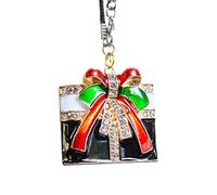 Poupangke Adornos para coche navideños, colgante de coche de metal - Ornamento decorativo para árbol de Navidad, simpático perchero festivo, colgante portátil para las vacaciones para mochila, casa