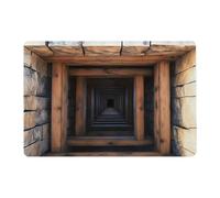 Poupangke Alfombras con ilusión óptica | 40 x 60 cm Alfombra antideslizante para interiores - Alfombra efecto 3D, para decoración de entrada, cocina, baño, interior, Halloween y porche