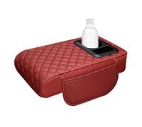 Poupangke Almohada para reposabrazos de Consola Central automática, cojín para reposabrazos con portavasos | Estuche de Almacenamiento Extensor de reposabrazos para automóvil con portavasos -