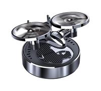 Poupangke Ambientador solar giratorio para coche, ambientador de avión para coche, perfume solar para vehículo, difusor de aire giratorio decorativo para aviones