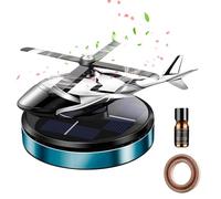 Poupangke Ambientador solar giratorio para coche, helicóptero, helicóptero, impulsado por el sol, difusor de aromaterapia para coche, difusor de aromaterapia para coche, accesorios de decoración
