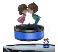 Poupangke Aromaterapia solar para coche, ambientador de coche - Ambientador para coche, difusor de fragancia, figuras de abrazo, aromaterapia giratoria para coche, accesorios interiores de coche