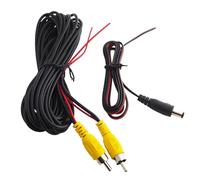 Poupangke Cable - Cable de extensión de cámara de marcha atrás con cable de video mejorado con cable de disparo de detección,Cámara de marcha atrás de estacionamiento cable de extensión de video con