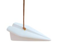 Poupangke Colgante de avión de papel para coche, colgante aromático de avión de papel, aroma divertido novedoso, accesorios de visión trasera para hombres y mujeres