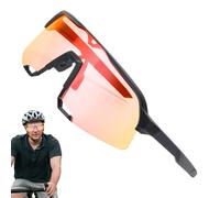 Poupangke Gafas de sol fotocromáticas - Máscaras deportivas al aire libre con todas las condiciones meteorológicas, montura ligera unisex protección UV tinte adaptable para bicicleta senderismo