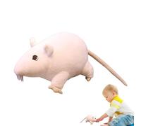 Poupangke Juguete para Ratones Broma, Juguete de Peluche para Ratas | Peluche Realista Ratones Peluche | Suministros de Fiesta Falsos para pequeños Chistes para Gatos para Halloween y el