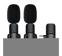 Poupangke Micrófono Inalámbrico,Micrófonos Inalámbricos - Transmisor De Voz Portátil Antiestático Y Lavable para Redes Sociales, Habla Pública, Escenario, Música, Estudio Y Actividades