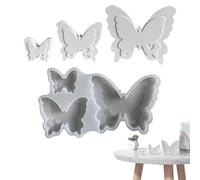 Poupangke Molde de resina mariposa, molde de mariposa de silicona | Molde para decorar cupcakes - Molde de silicona mariposa molde de resina epoxi lindo para decoración de caramelos chocolate