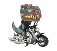 Poupangke Ornamento de Coche Drift,Ornamento de Tablero de Coche Drift,Estatua Interior de Coche de Motocicleta de Equitación de Dinosaurio - Modelo Decorativo a la Deriva, Ornamento de Rotación para
