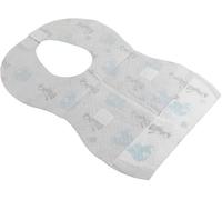 Poupy Baberos desechables para niños, impermeables y absorbentes, higiénicos y prácticos, con bolsillo para comida y pegatinas en las correas