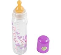 Poupy Biberón de vidrio de 240 ml para bebés con tetina de caucho natural y tapa protectora para la tetina.