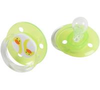 Poupy - Chupete de Silicona, Diseño Seguro para Bebés, Set de 2, Colores Surtidos, Ideal para Calmar y Relajar, Material Suave y Duradero, Sin BPA, 0-6 Meses