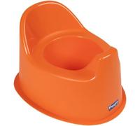 Poupy - Orinal anatómico naranja para niños con respaldo y asiento ancho, base ampliada para una máxima seguridad