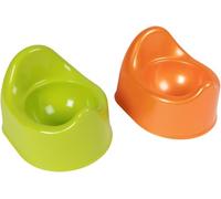 Orinal anatómico para bebés Poupy con práctico paraguas y respaldo alto