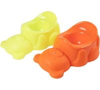 Poupy Práctico y bonito orinal con forma de oso para niños pequeños con asiento cómodo y práctico protector para evitar salpicaduras.