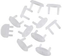 Poupy Tapa de enchufe con llave de extracción para niños, sin BPA, apta para enchufes de 10 A, 16 A y Schuko