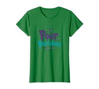 Pour Decisions Bartenders para Mujeres Cóctel Humor Camiseta, Mujer, Verde Kelly, 3XL