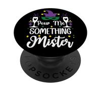 Pour Me Something Mister Mardi Gras Party Funny Drinking PopSockets PopGrip Adhesivo