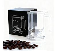 Pour-Over & Immersion Coffee Dripper & Maker, Stop-Valve 17oz Steep-and-Release Brewer, 304 Stainless Steel Mesh Filter, Insulated Handle, Fits Mugs ≤3.5" Rim, BPA-Free(Black)