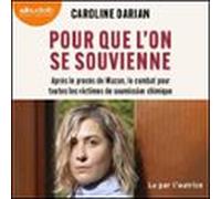 Pour Que Lon Se Souvienne (audiolibro)