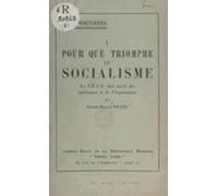 Pour Que Triomphe Le Socialisme (ebook)