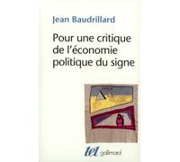 Pour une critique de l'économie politique du signe