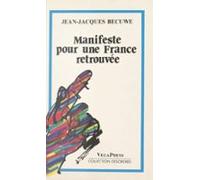 Pour Une France Retrouvée (ebook)